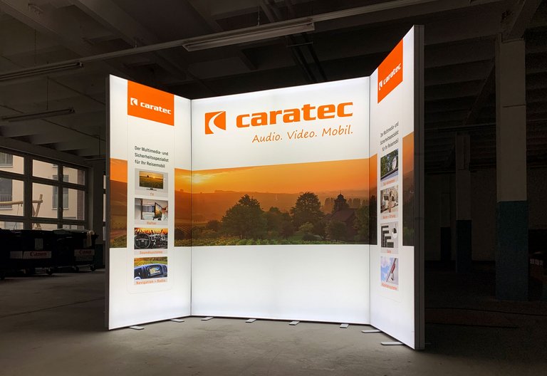 Mobile LED exhibition wall ALU LightUp - Caratec GmbH Mobile LED exhibition wall ALU LightUp - Caratec GmbH