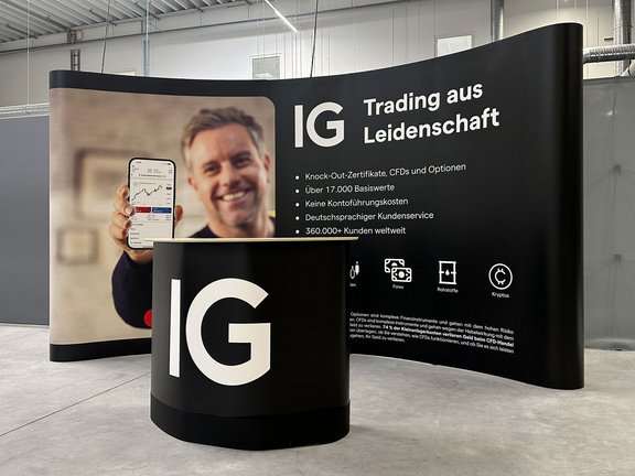 Mobile Messewand faltbar für unseren Kunden IG Group Mobile Messewand faltbar für unseren Kunden IG Group